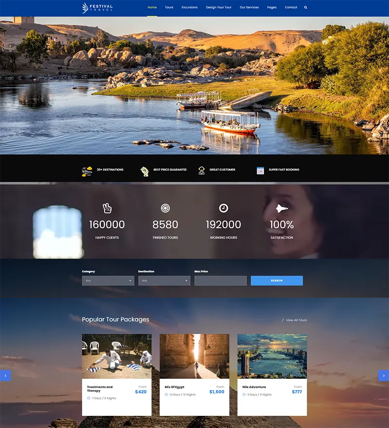 Pack2Net: Festival Travel Egypt